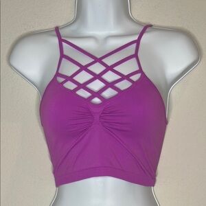 Vibrant Purple Women's Strappy Bandeau